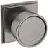 Baldwin K008 Hollywood Hills Passage Door Knob Set with R050 Rose from the Estate Collection Lifetime Graphite Nickel