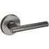 Baldwin L015 Passage Door Lever Set with R016 Rose from the Estate Collection Lifetime Graphite Nickel