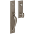 Baldwin Cody Single Cylinder Mortise Entrance Handleset Trim Set with 5432 Estate Collection Knob Antique Nickel