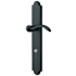 Baldwin Boulder Door Configuration 4 Patio Multi Point Trim Lever Set with Euro Profile Cylinder Below Handle Distressed Oil Rubbed Bronze