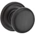 Baldwin Round Passage Door Knob with Round Rose Venetian Bronze