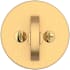 Baldwin Contemporary Round Interior One-Sided Deadbolt Lifetime Satin Brass