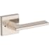 Baldwin Anaheim Hills Privacy Door Lever Set with Contemporary Square Rose from the Reserve Collection Lifetime Polished Nickel