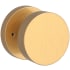 Baldwin Contemporary Privacy Door Knob with Round Rose Lifetime Satin Brass