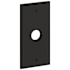 Baldwin R053 Rectangular Dummy Rosette Only from the Estate Collection - Single Distressed Oil Rubbed Bronze