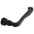Baldwin Pair of Estate Levers without Rosettes Distressed Oil Rubbed Bronze
