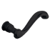 Baldwin Pair of Estate Rope Levers without Rosettes Distressed Oil Rubbed Bronze