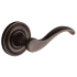 Baldwin Individual Wave Estate Lever without Rosettes Distressed Oil Rubbed Bronze
