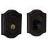 Baldwin Bethpage Solid Brass Single Cylinder Keyed Entry Deadbolt from the Estate Collection Satin Black