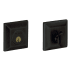 Baldwin Square Solid Brass Single Cylinder Keyed Entry Deadbolt from the Estate Collection Satin Black