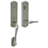Baldwin Left Handed Bethpage Escutcheon Dummy Set Handleset with Bethpage Interior Lever Antique Nickel