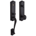 Baldwin Bethpage Dummy Handleset with Bethpage Interior Knob Distressed Oil Rubbed Bronze