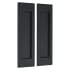 Baldwin Santa Monica Passage Pocket Door Set with Door Pull from the Estate Collection Distressed Oil Rubbed Bronze