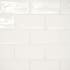 Bedrosians Marin - 3" x 5" Rectangle Floor and Wall Tile - Glossy Visual - Sold by Carton (5.38 SF/Carton) Pearl White