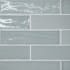 Bedrosians Marin - 3" x 10" Rectangle Floor and Wall Tile - Glossy Visual - Sold by Carton (5.09 SF/Carton) Misty Blue