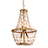 Bellevue 4 Light 17" Wide Crystal Empire Chandelier Gold