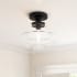 Bellevue Janeva 12" Wide Semi-Flush Ceiling Fixture Dark Bronze