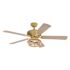Bellevue 52" 5 Blade Indoor Ceiling Fan with Wood Bead Shade Tan