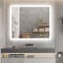 Bellevue Mateo 30" W x 36" H Contemporary Rectangular Aluminum Frameless Bathroom Wall Mirror with LED Lighting N/A