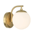 Bellevue 8" Tall Bathroom Sconce with Frosted Glass Shade Gold