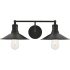 Bellevue Glynis 2 Light 21" Wide Bathroom Vanity Light Black