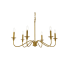 Bellevue Nerita 6 Light 30" Wide Taper Candle Chandelier Brass