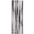Bellevue Maddox 2-3/4' x 7-3/4' Polyester Abstract Stripe Runner From the Owen Collection Coal / Silver