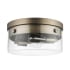 Bellevue Rubius 2 Light 13" Wide Flush Mount Ceiling Fixture Matte Brass