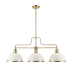 Bellevue Magistery 3 Light 36" Wide Linear Chandelier Matte White
