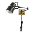 Bellevue Wilfred 6-1/8" Tall Adjustable Plug-In Wall Sconce Matte Black