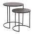 Bellevue 19" C-Table Metal Accent Table Textured Graphite