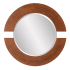 Bellevue 38" Diameter Circular Framed Bathroom Mirror Burnished Copper