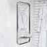 Bellevue 20" W x 44" H Rectangular Framed Bathroom Mirror Brushed Silver