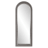 Bellevue 80" x 30" Arched Polyurethane Framed Accent Mirror Smokey Gray