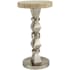 Bellevue Pulaski Accents 12" Diameter Aluminum and Marble Table Marble / Metal