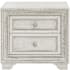 Bellevue Camila 30" Wide Ash and Rubberwood Wood Nightstand Cream
