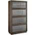 Bellevue Pulaski Accents 45" 4 Door Mango Display Cabinet Dark Wood
