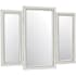 Bellevue Camila 54-1/4"W x 42"H Rectangular Beveled Framed Accent Mirror Cream