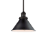 Bellevue Norman 10" Wide Mini Pendant with Downrods Matte Black