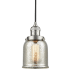 Bellevue Mabel 5" Wide Mini Pendant with Mercury Glass Shade Brushed Satin Nickel