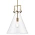 Bellevue Wendell 14" Wide Pendant Brushed Brass