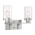Bellevue Copson 2 Light 15" Wide Bathroom Vanity Light Brushed Nickel