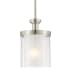 Bellevue Immured Single Light 6" Wide Mini Pendant Brushed Nickel