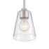 Bellevue Tussle 5" Wide Pendant Brushed Nickel