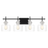 Bellevue Caracalla 4 Light 32" Wide Bathroom Vanity Light Matte Black