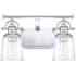 Bellevue Stone 2 Light 16" Wide Bathroom Vanity Light Polished Chrome