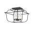 Bellevue Lynn 4 Light 14" Wide Semi-Flush Ceiling Fixture Royal Ebony