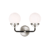 Bellevue Orne 2 Light 14" Wide Bathroom Vanity Light Brushed Nickel