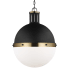 Bellevue Loire 16" Wide Pendant Midnight Black