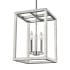 Bellevue Nason 3 Light 11" Wide Taper Candle Full Sized Pendant Brushed Nickel